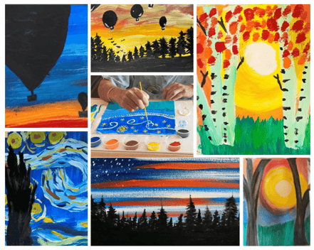 Avidex Collage of Painting with Patients Artwork (1)