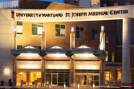 Exterior of St. Joseph Medical Center in Maryland