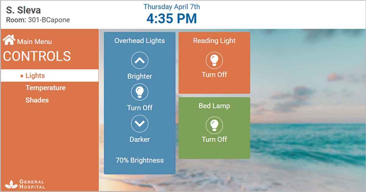 Patient Room Environment Controls