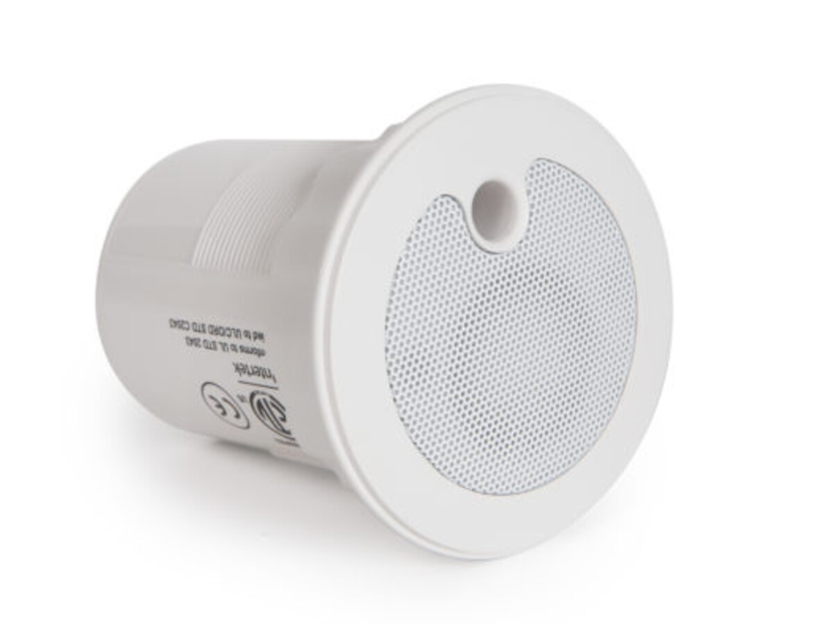 Sound masking speaker on white background