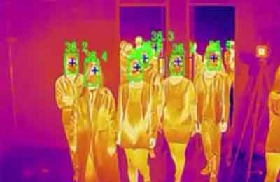 Thermal reading of a crowd