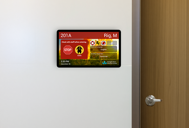 Doorsign on wall