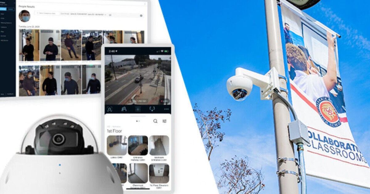 Collage of campus security cameras Collage of campus security cameras